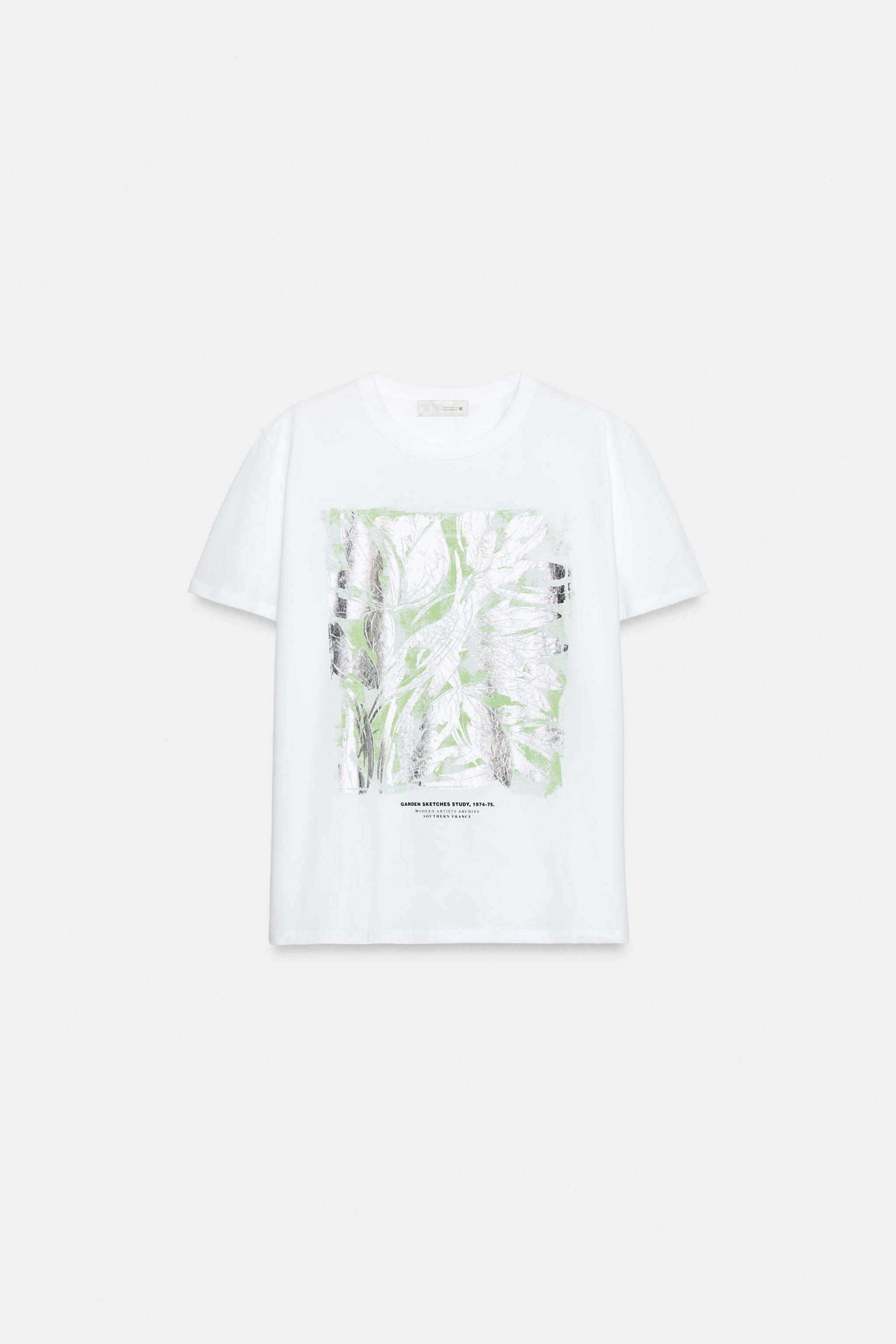 T-SHIRT MÉTALLISÉ À MANCHES COURTES