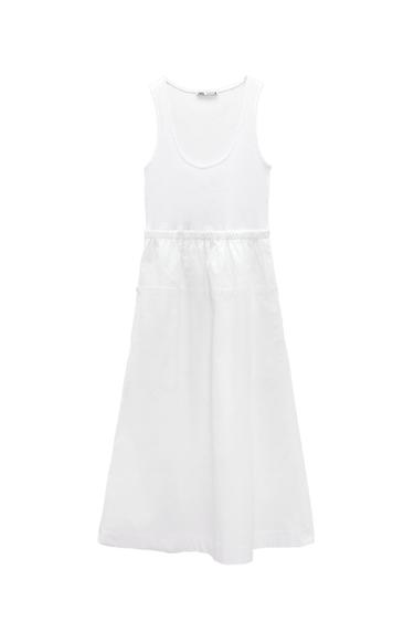 MATCHING POPLIN DRESS