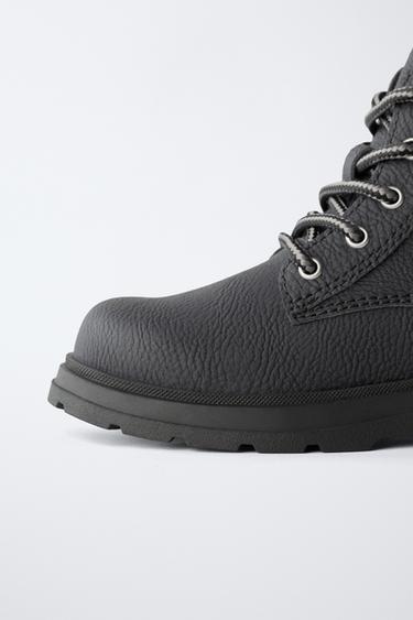 LACE-UP BOOTS - Black by Zara - Image 5