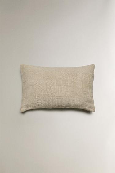 JACQUARD CUSHION COVER - Blue / Grey by Zara - Image 3