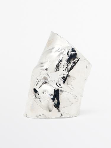 Brazalete moldeado irregular - Plata de Zara