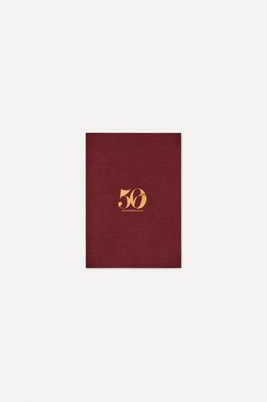 Zara ZARA 50TH ANNIVERSARY SMALL NOTEBOOK - Burgundy