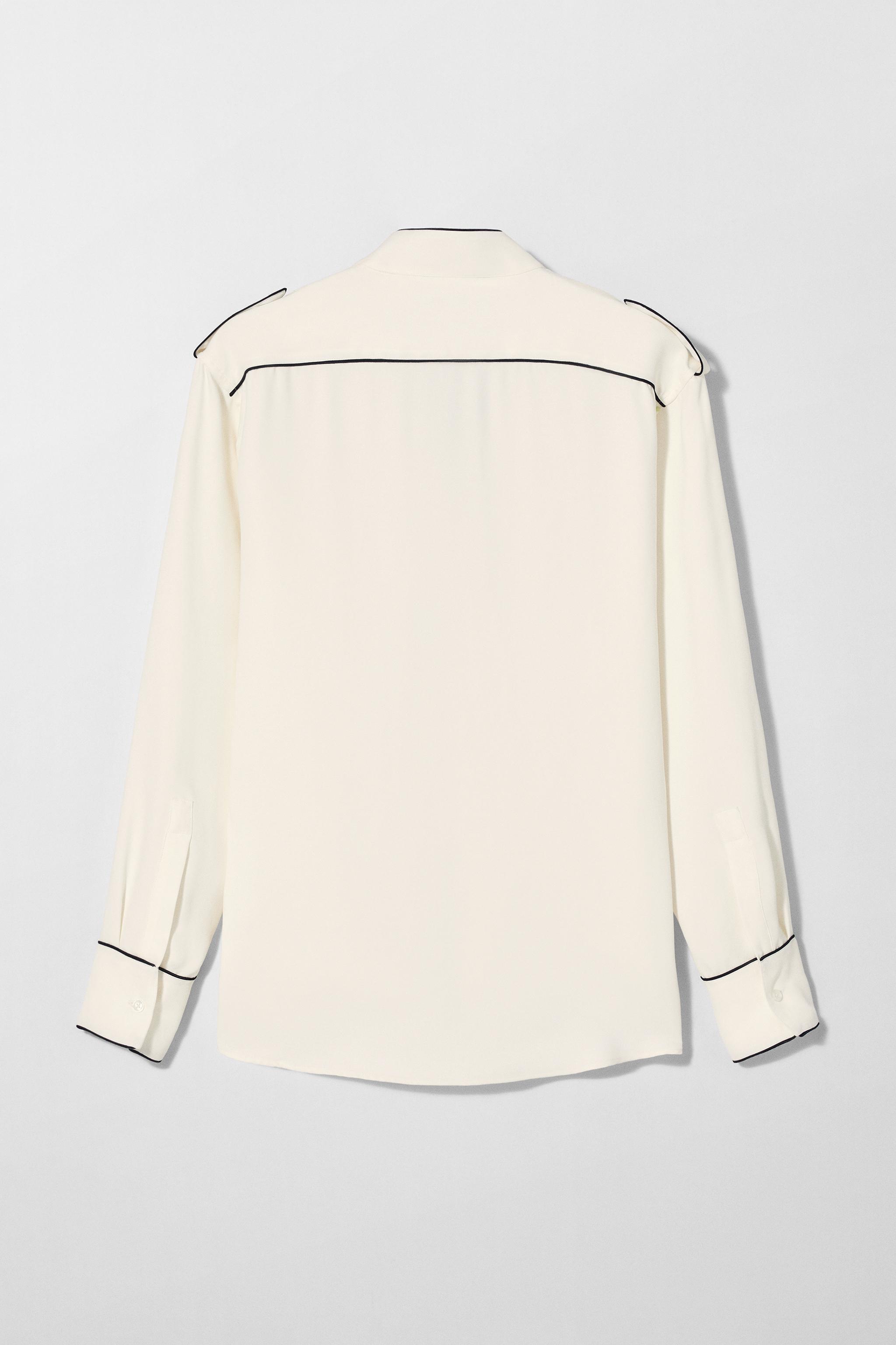 ［ZARA］BOBBY GILLESPIE コントラスト ウエスタン シャツ CONTRAST SHIRT BOBBY GILLESPIE X ZARA - Ecru | ZARA United