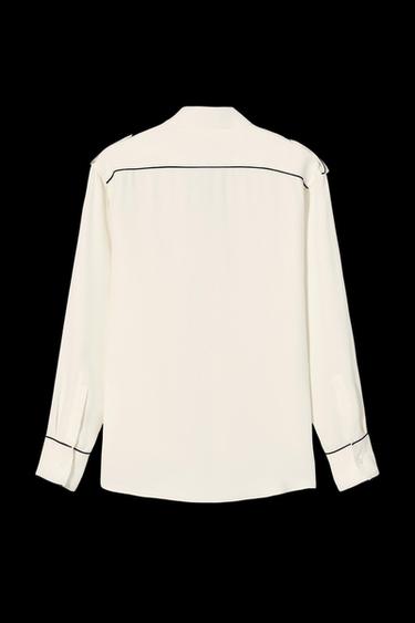 CONTRAST SHIRT BOBBY GILLESPIE X ZARA - Ecru by Zara