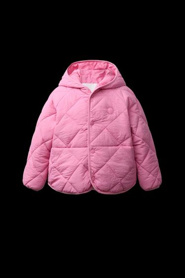 Zara WATER REPELLENT PADDED JACKET - Pink - Image 0