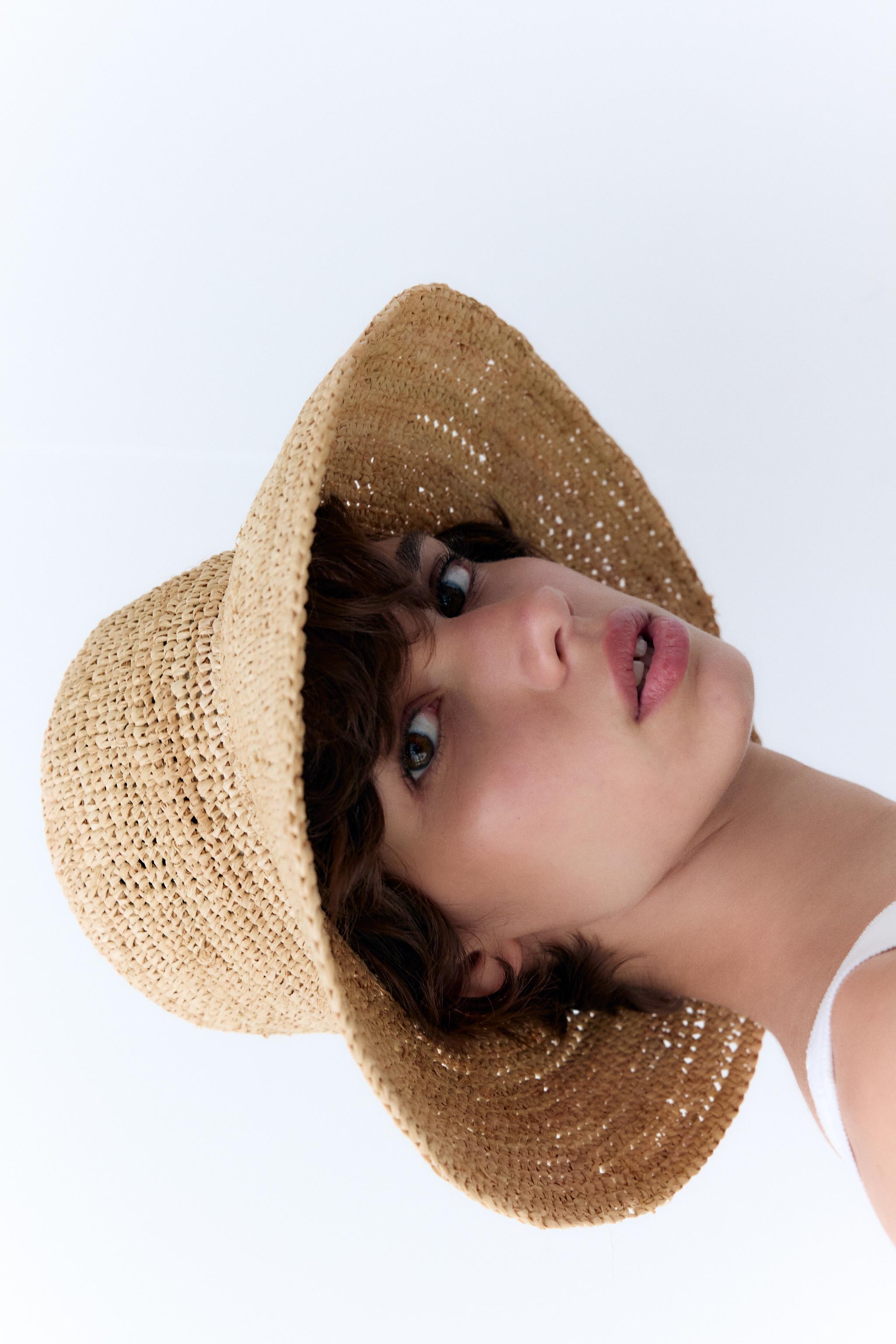 Zara cheap raffia hat