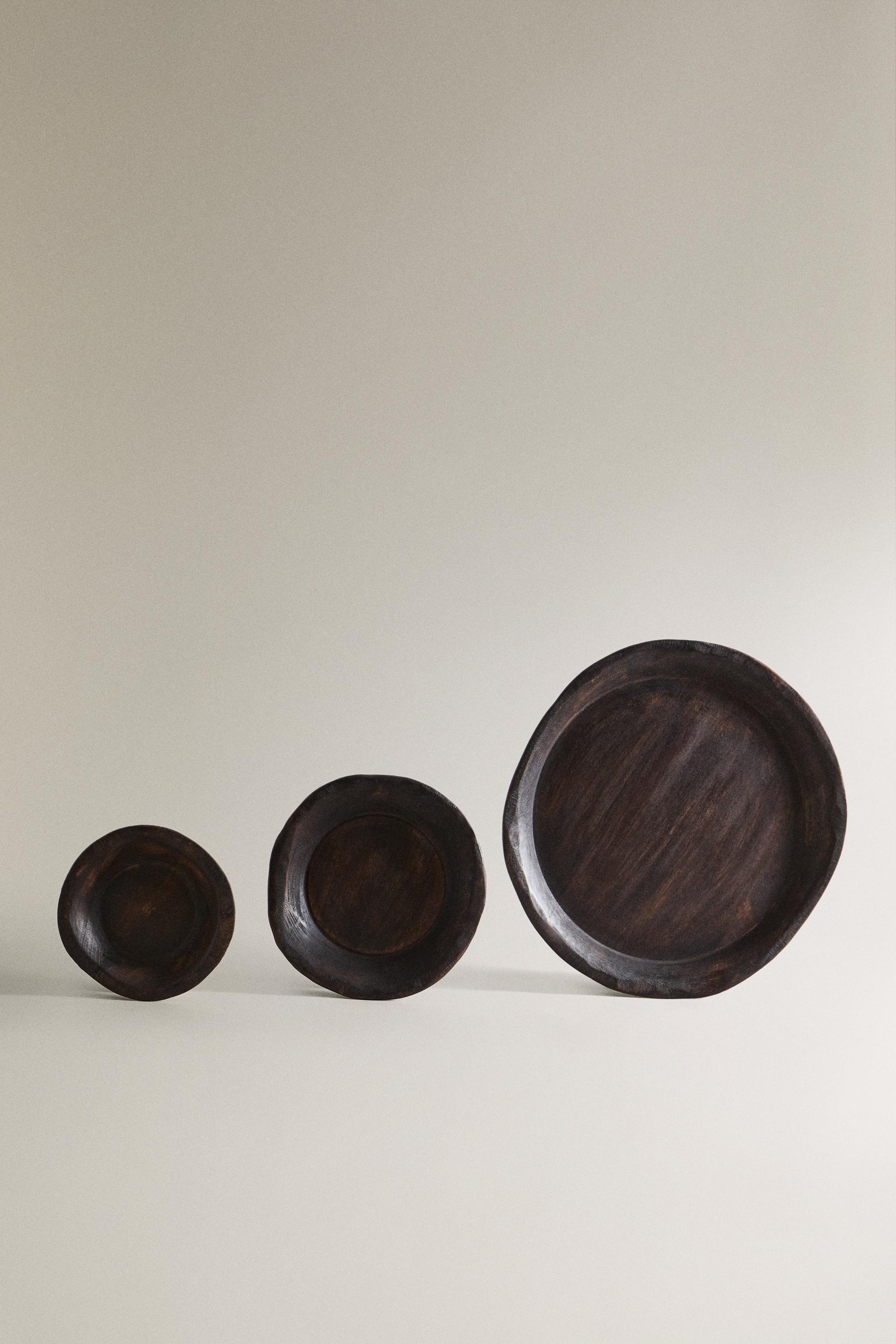IRREGULAR ROUND TRAY - Chocolate | ZARA United States