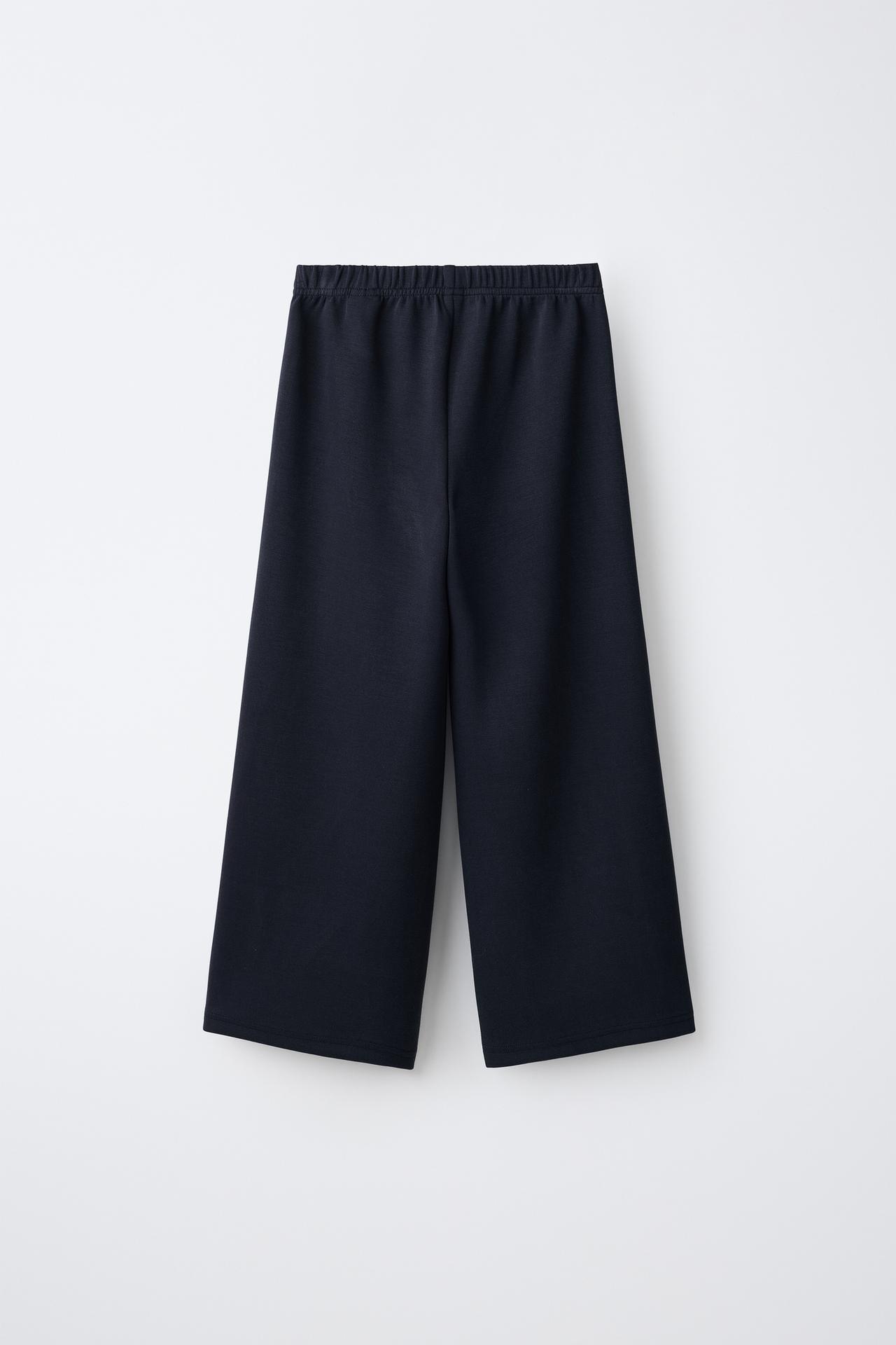 WIDE LEG SPORTY PANTS — Deep blue