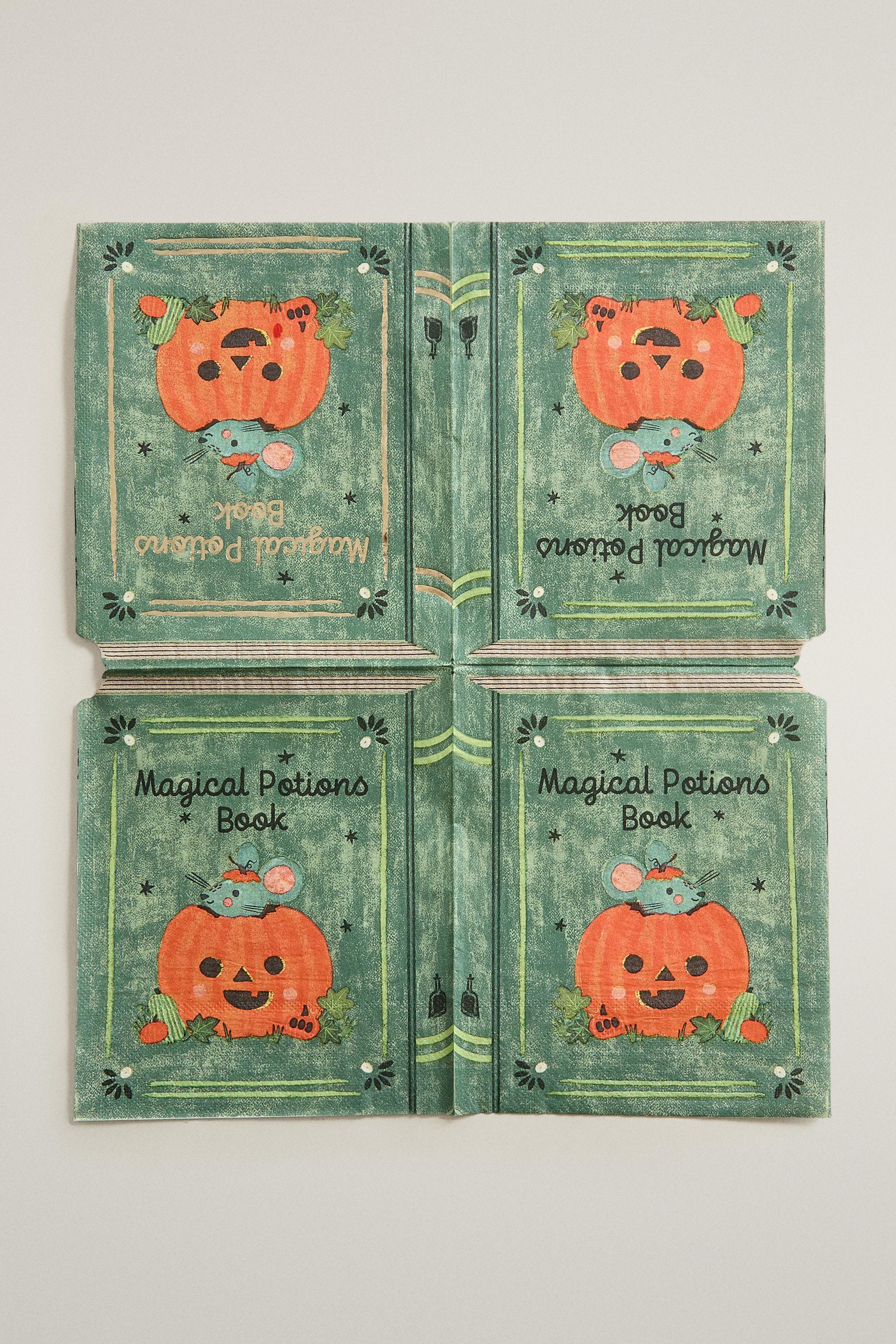 Kids Halloween Potion Book Paper Napkin Set (20)