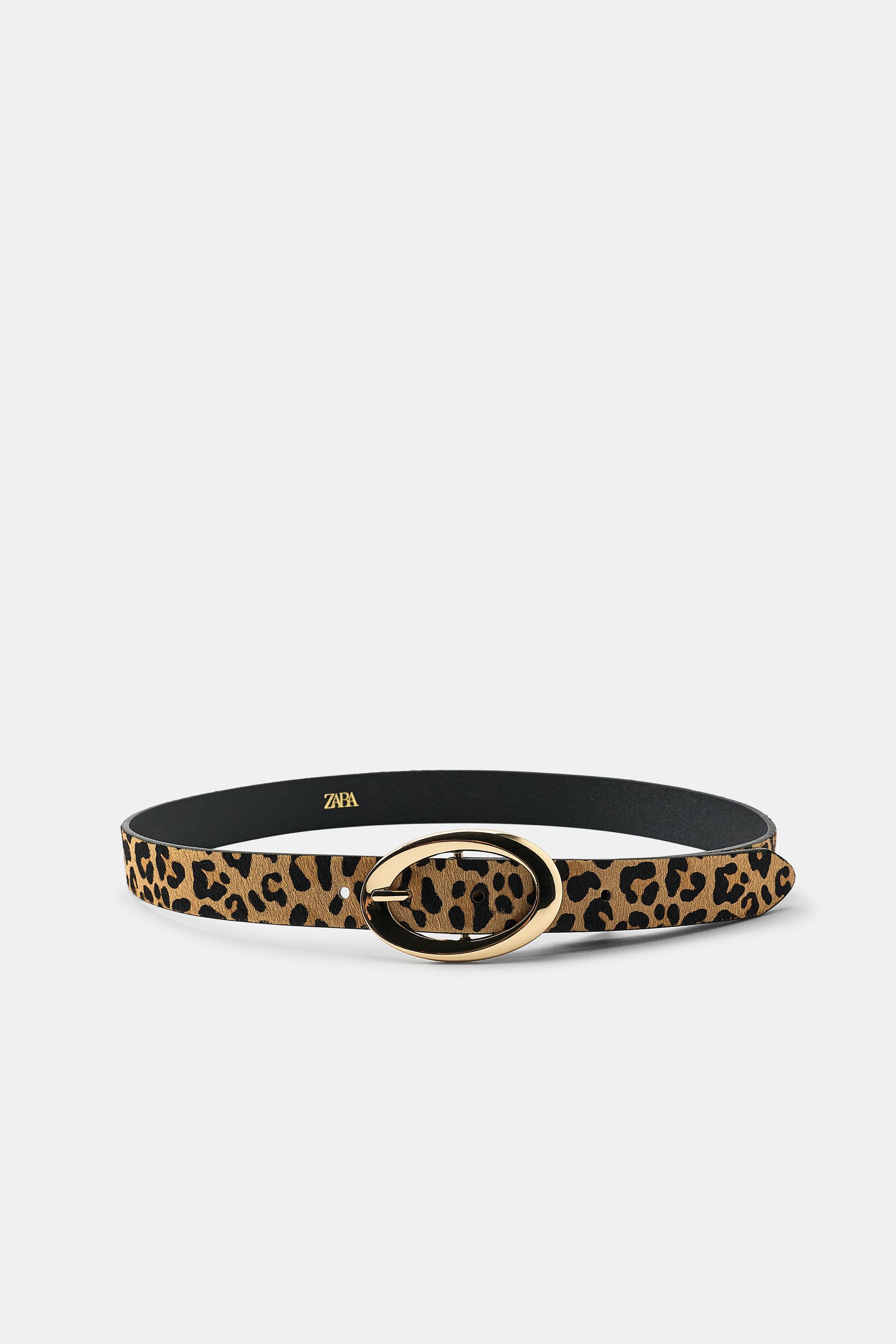CINTURÓN PIEL 100% ESTAMPADO ANIMAL