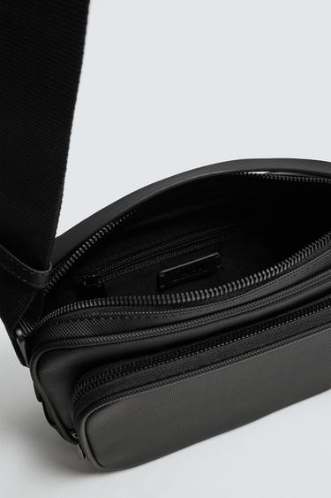 TEXTURED CROSSBODY BAG - Black by Zara - Image 3