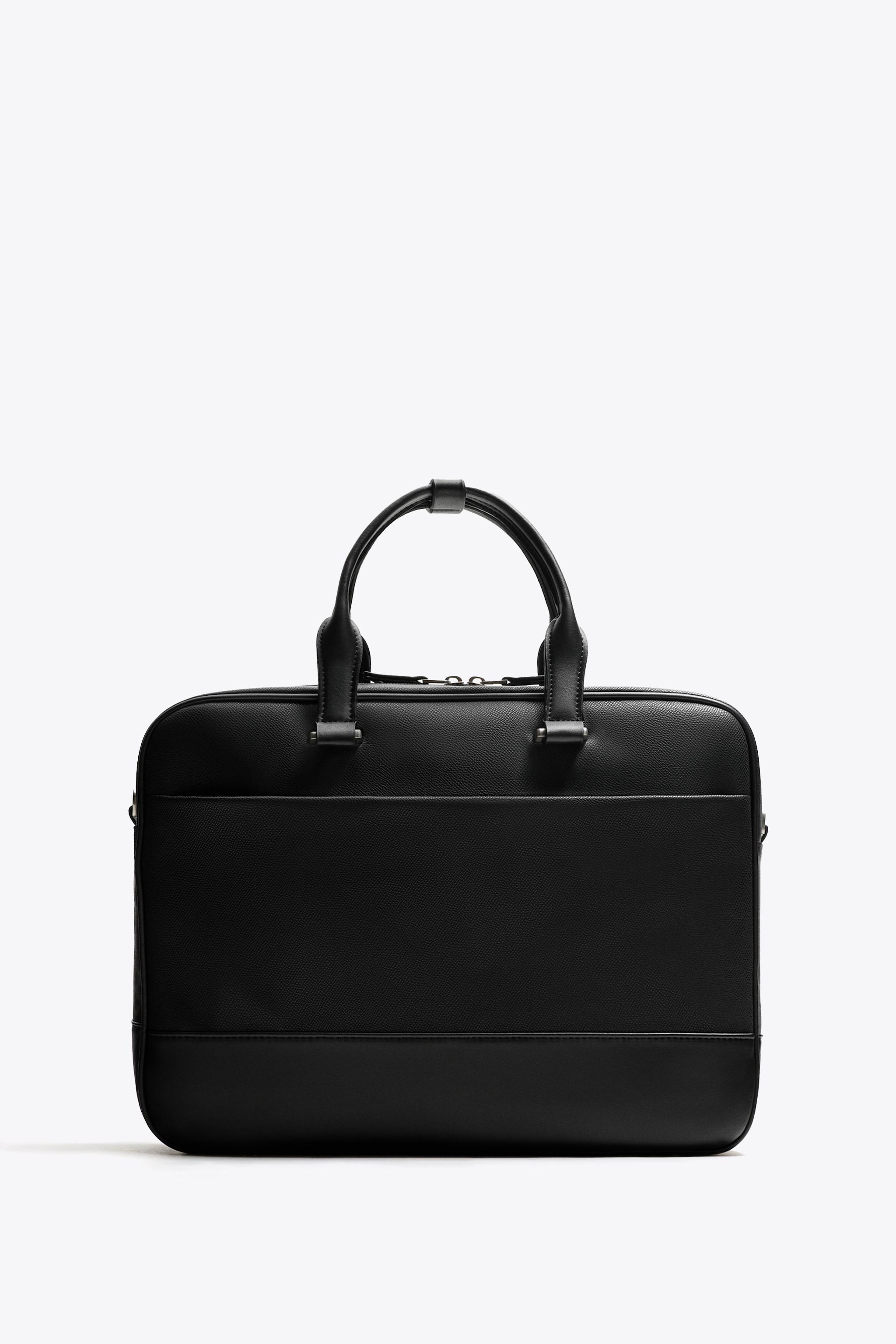 ZARA ブラック ビジネスバッグ 合成皮革　メンズ ZARA - ZARA ビジネス バッグの通販 by R.N｜ザラならラクマ