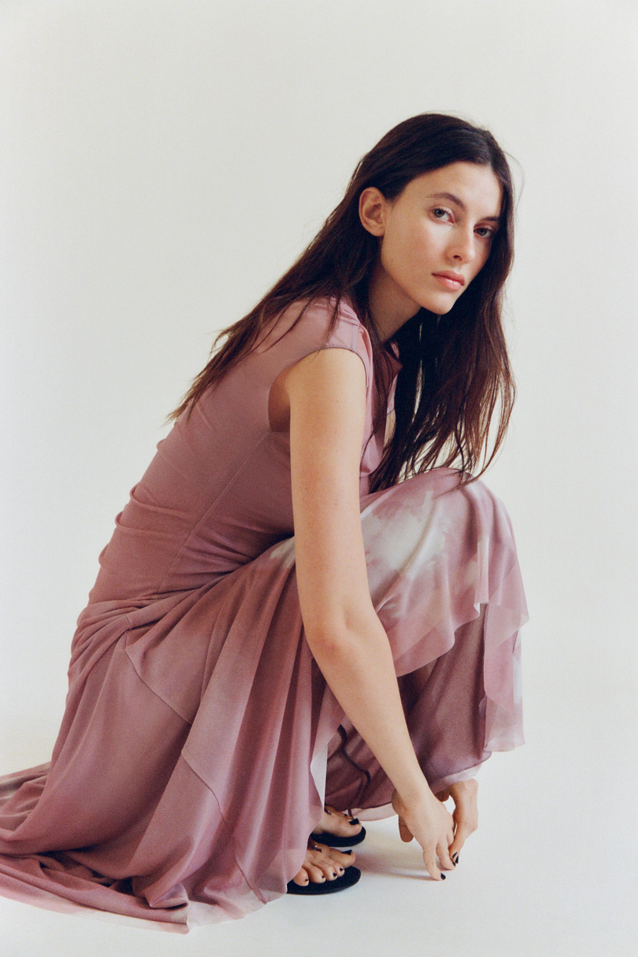 ★ZARA★ GATHERED TULLE DRESS GATHERED TULLE DRESS - Pinks | ZARA Georgia