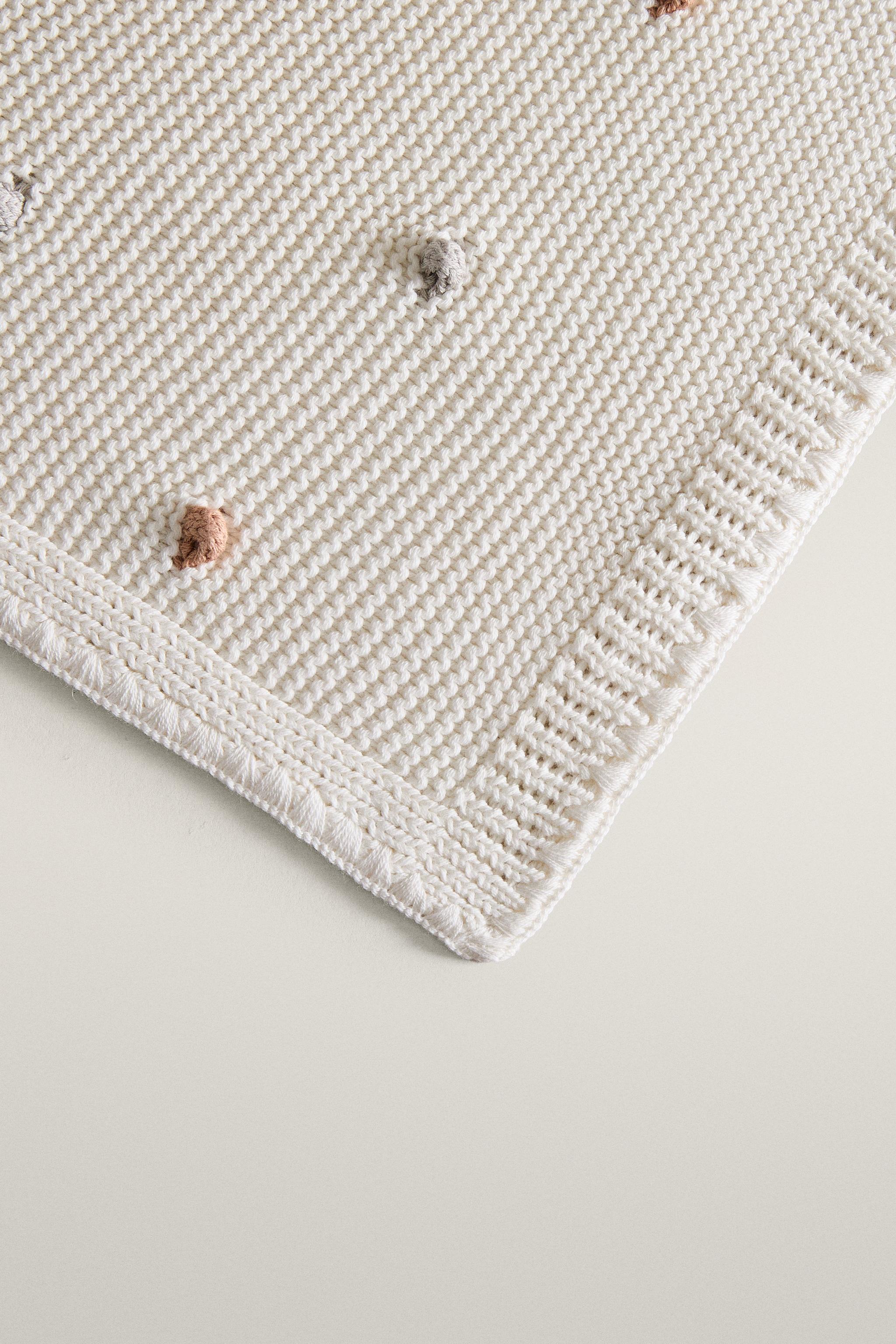 COUVERTURE BÉBÉ TRICOT