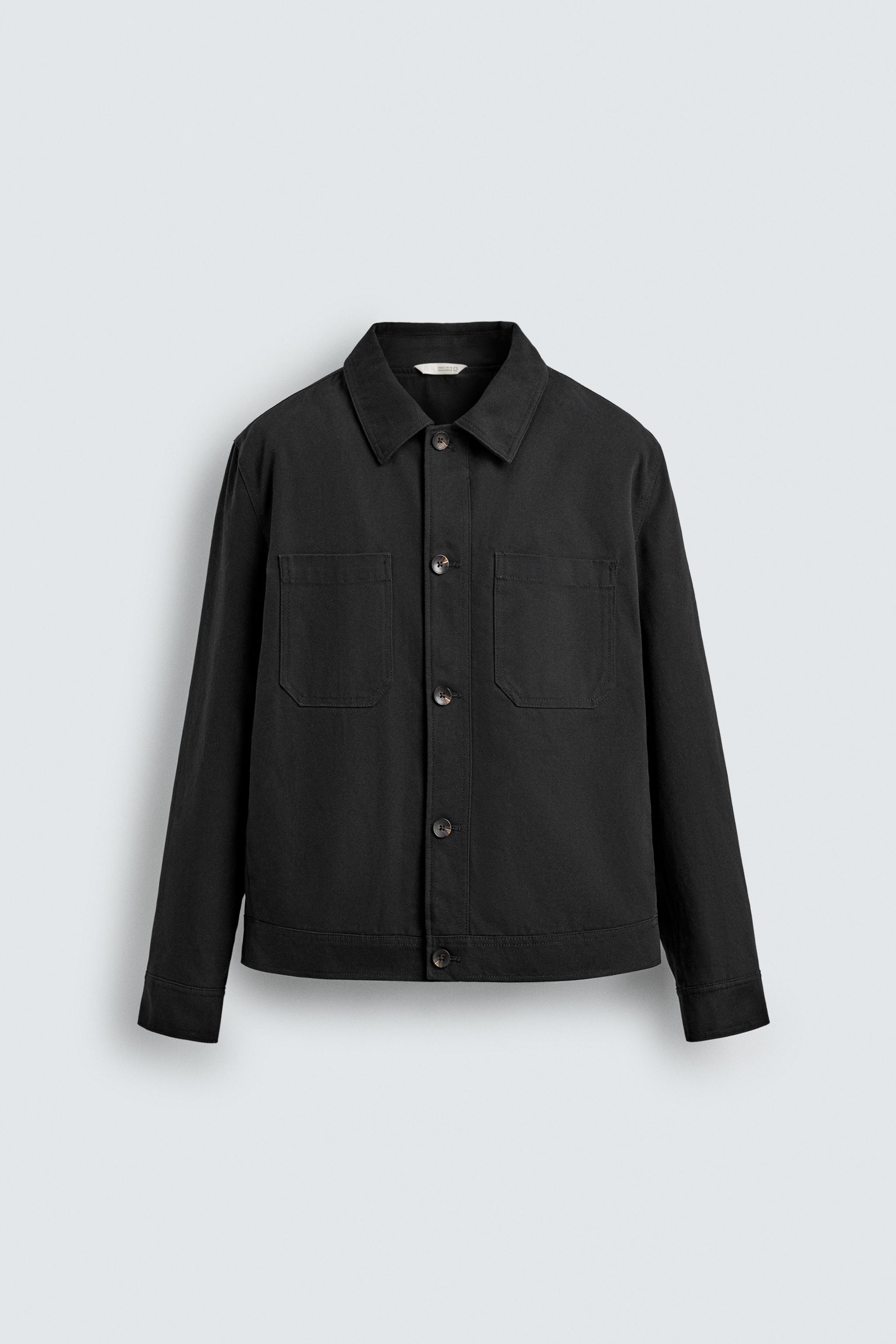 キルティングポケットシャツジャケット - ネイビーブルー | ZARA Japan