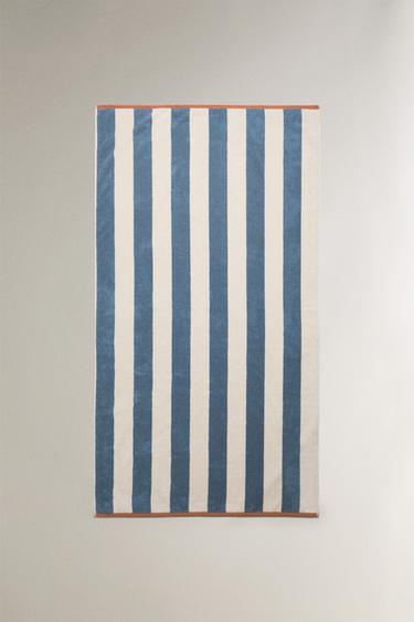 REVERSIBLE STRIPED COTTON TOWEL - Stripes by Zara