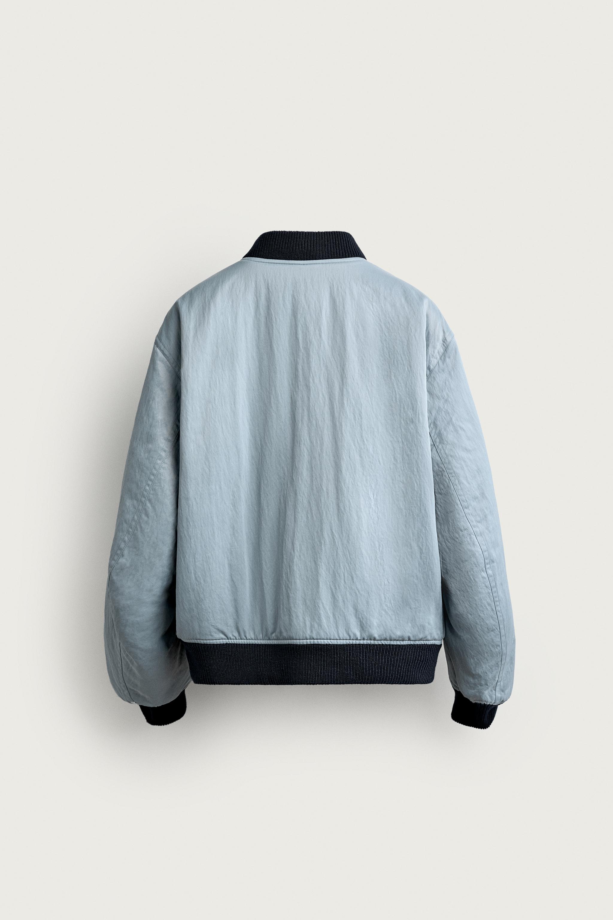 BLOUSON BOMBER À CONTRASTE