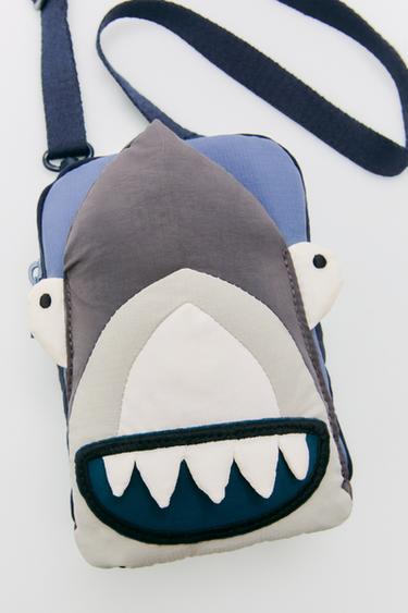 BOLSA A TIRACOLO DE TUBARÃO - Azul da Zara