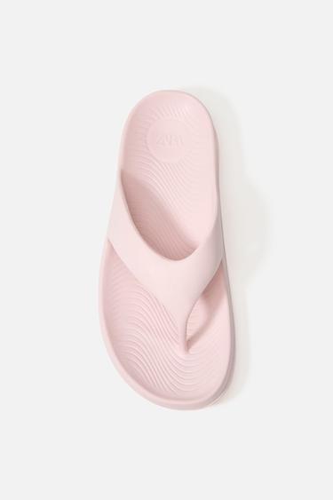 THONG SANDALS - Pink by Zara