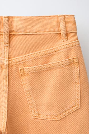 BERMUDA LONGUE EN DENIM - Orange de Zara - Image 3