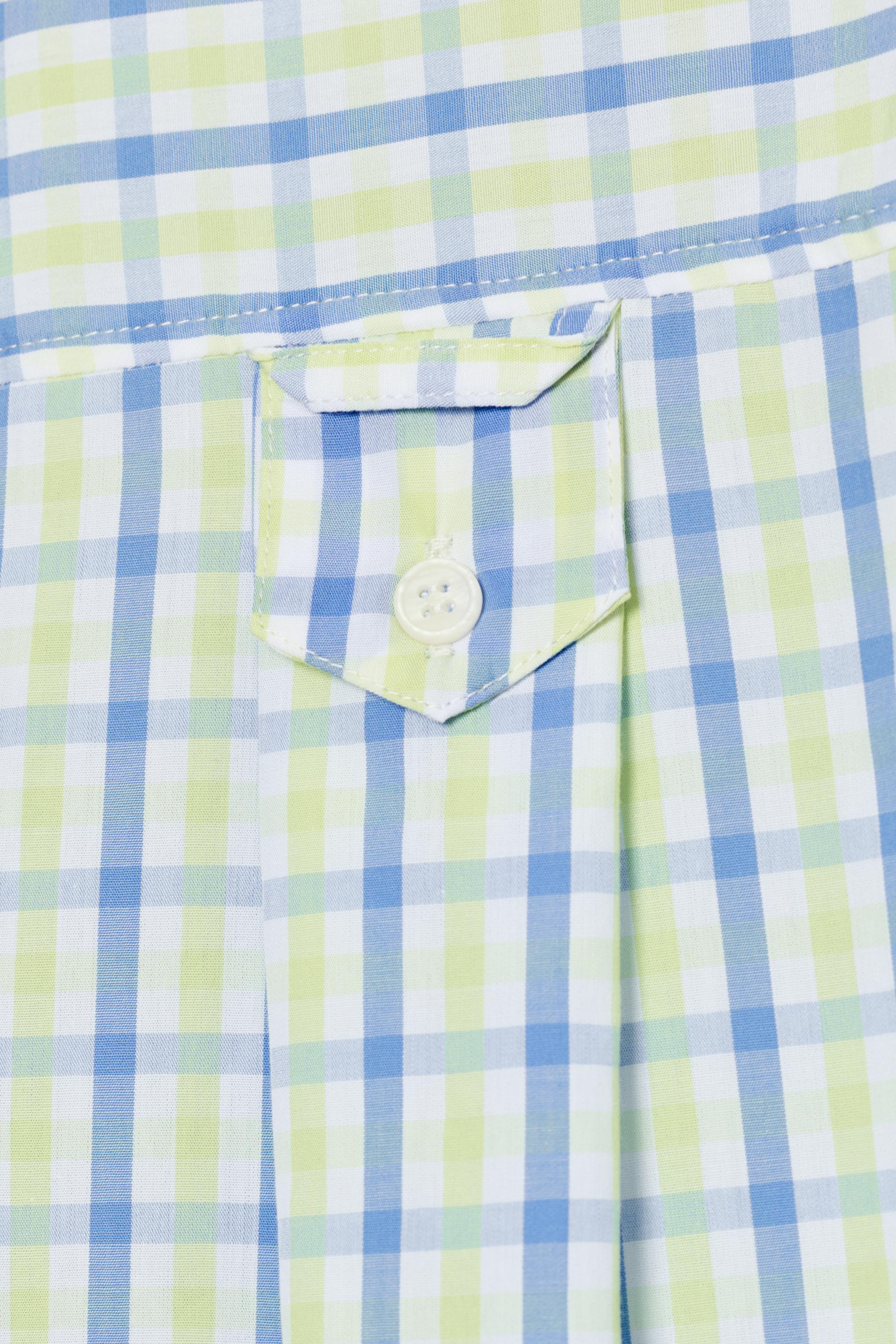 CHEMISE OVERSIZE EN POPELINE À CARREAUX