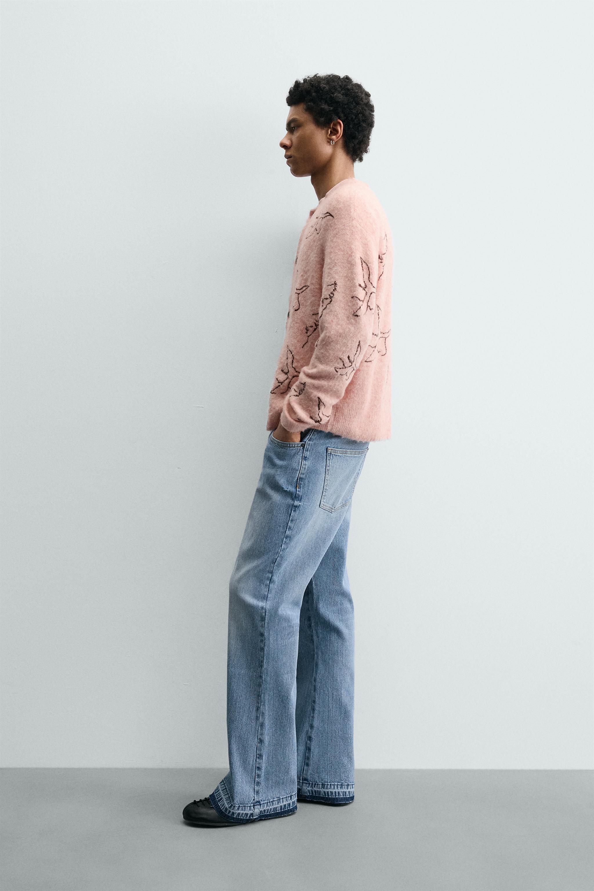 CARDIGAN BORDADO PÁSSAROS SAMUEL DE SABOIA X ZARA - Rosa / Branco