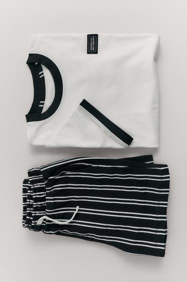 6-14 ЛЕТ/ПИЖАМА В ПОЛОСКУ — ЧЕРНЫЙ от Zara