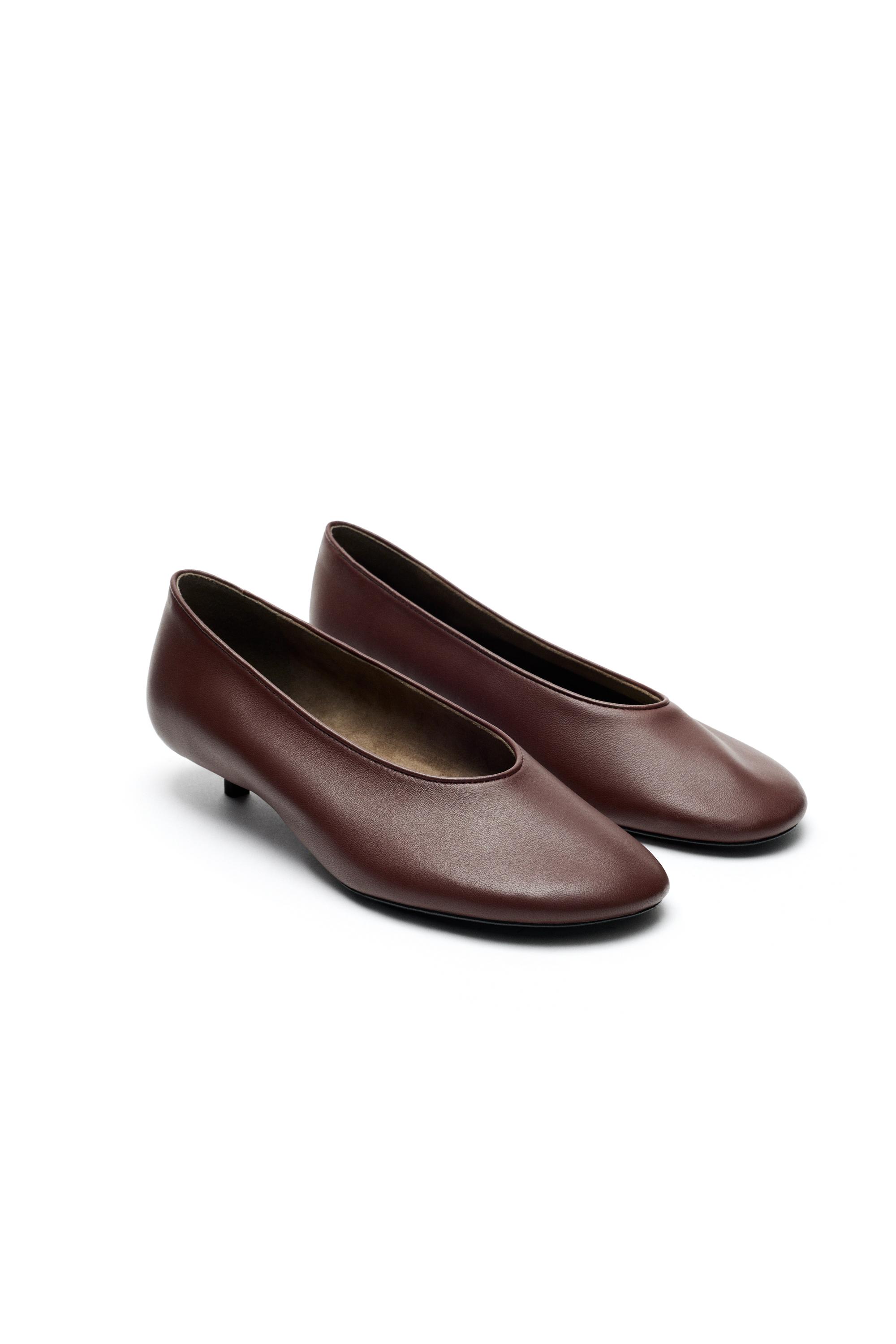 Ballerine en cuir à petit talon - LIMITED EDITION