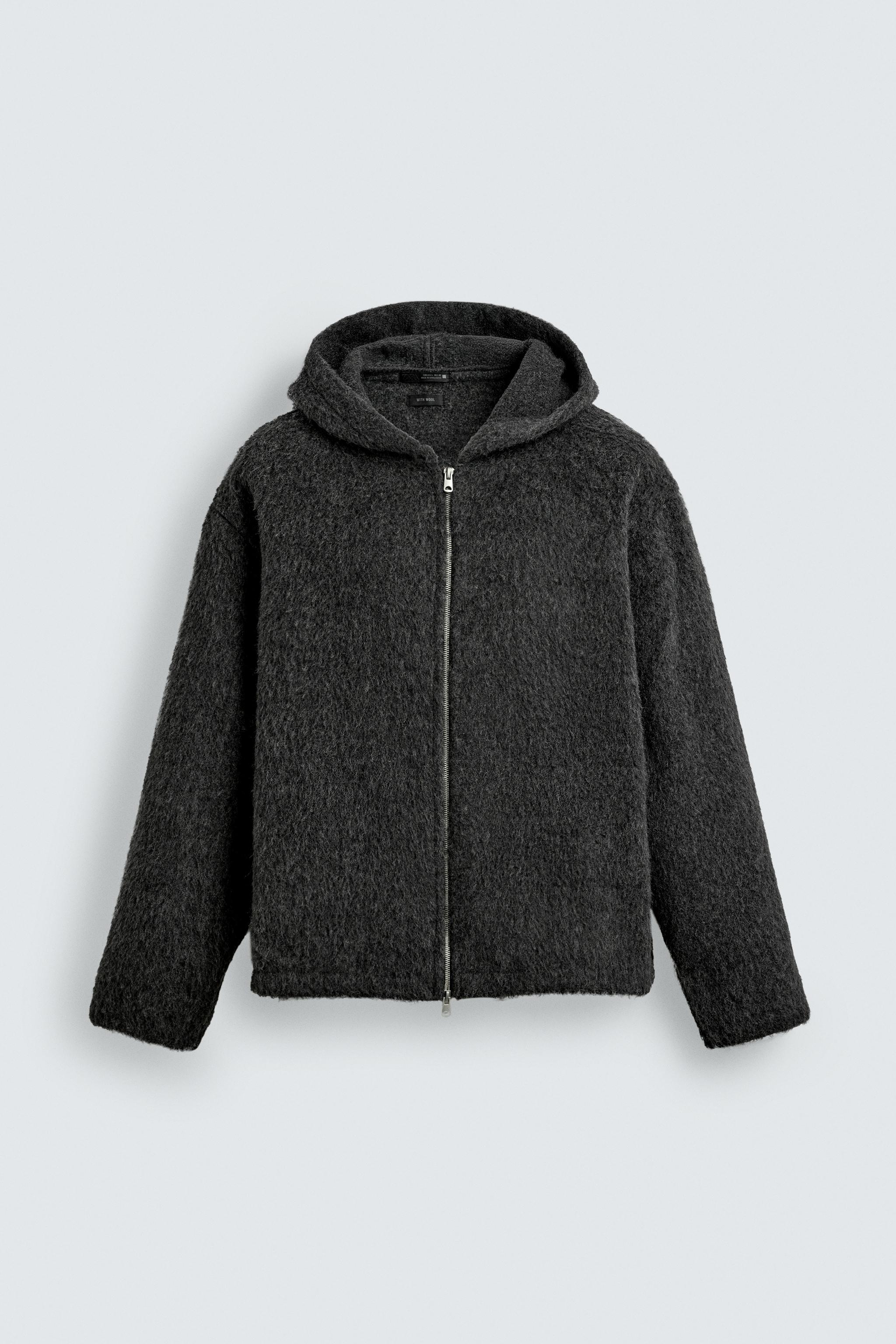 FAUX FUR HOODED OVERSHIRT - Black | ZARA United States