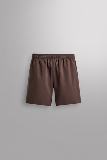 9" TRAINING SHORTS - Brown by Zara