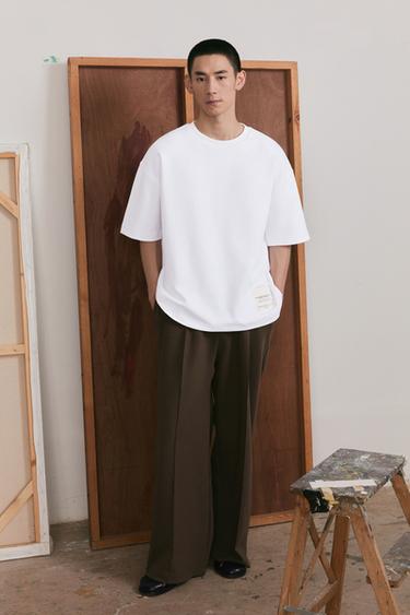 INTERLOCK LABEL SWEATSHIRT - White by Zara