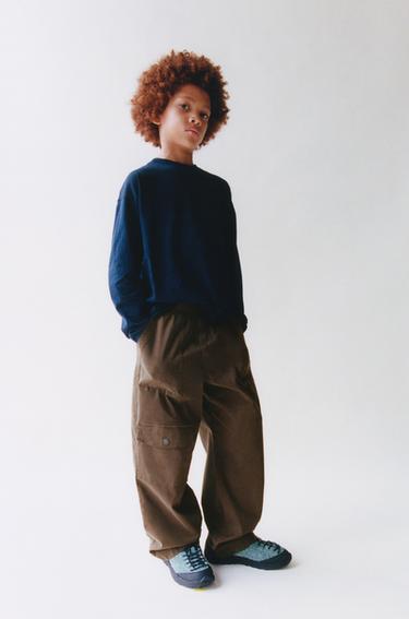 BALLOON CARGO TROUSERS - Brown by Zara