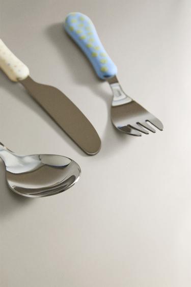 KIDS' CERAMIC TOOTH FAIRY CUTLERY SET - Multicoloured by Zara - Image 1