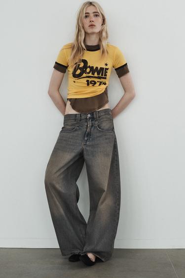 TRF LOW-RISE BAGGY JEANS - Blue by Zara