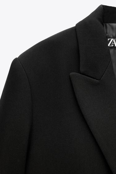 OVERSIZED DOUBLE-BREASTED BLAZER - Black by Zara - Image 9