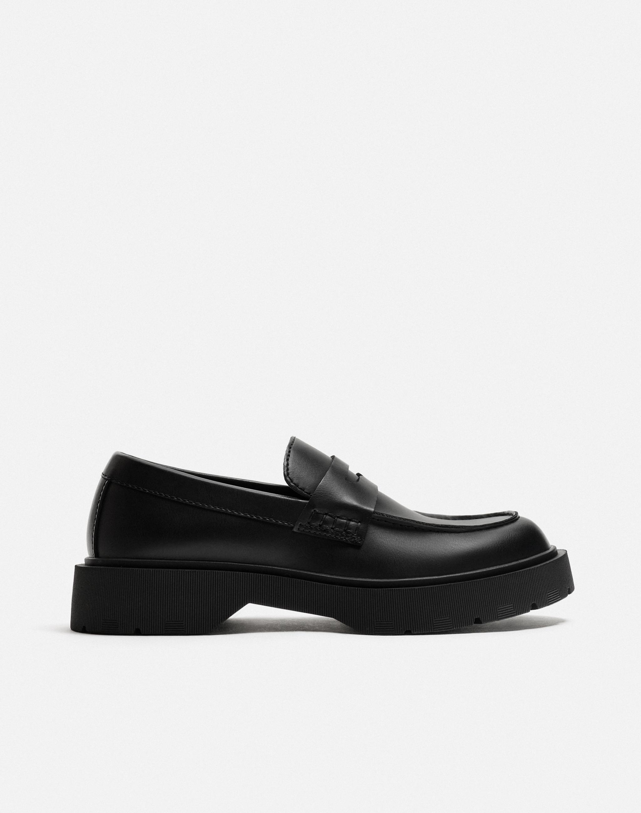 メル41613様zara man 編み込み　本革レザー　ローファー　27cm メル41613様zara man 編み込み 本革レザー ローファー 27cm