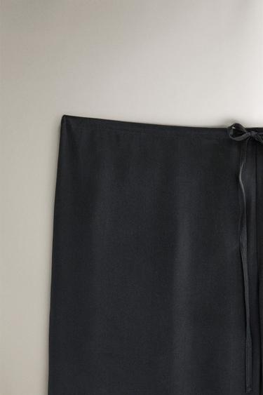 SILK TROUSERS - Dark grey by Zara - Image 1