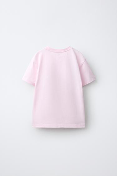 SPARKLY NUMBER T-SHIRT — Pastel pink 2