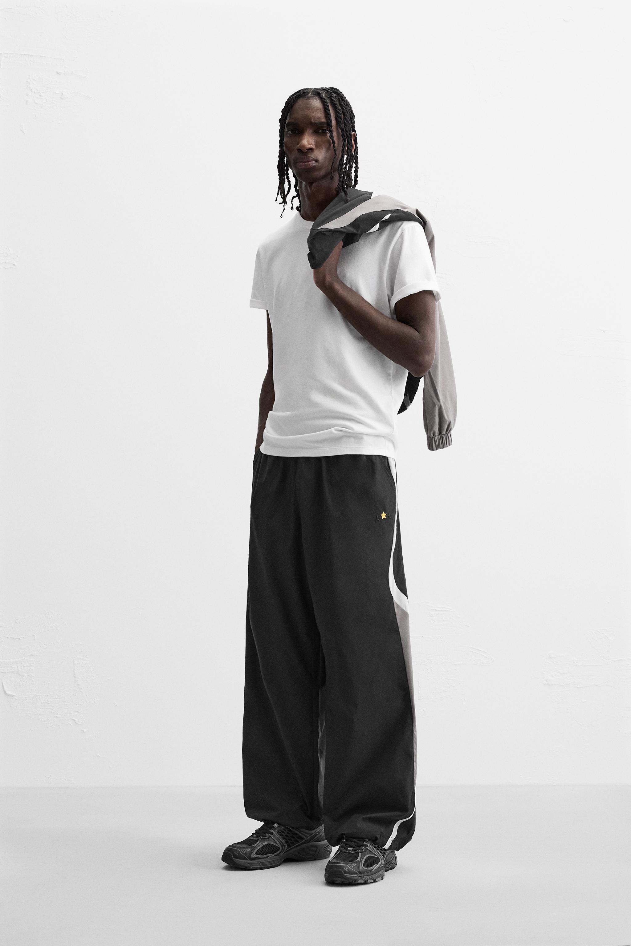 COLOUR BLOCK JOGGER TROUSERS