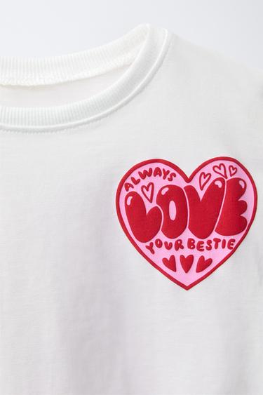 T-SHIRT À IMPRIMÉ EN RELIEF - Blanc de Zara - Image 2
