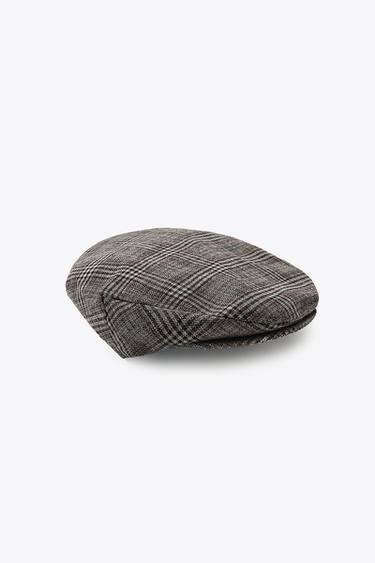 ბერეტი შალის ქსოვილით - Zara-ს Grey