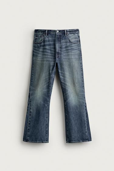 Zaras JEANS MED UTSVÄNGD PASSFORM - Blå medel