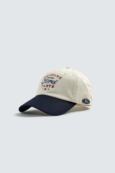 FORD © PRINTED TEXT CAP - Ecru by Zara