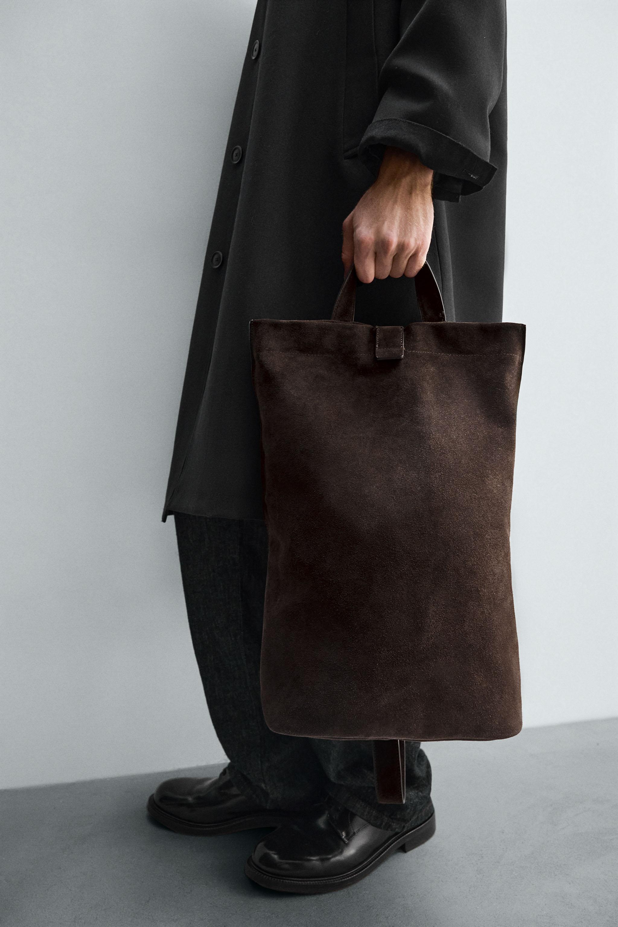 LEATHER SHOPPER BAG