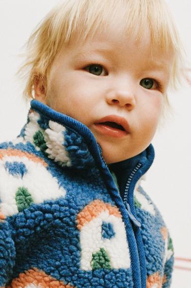 DIRBTINIO AVIKAILIO STRIUKĖ SU NAMELIŲ RAŠTU – Mėlyna – „Zara“