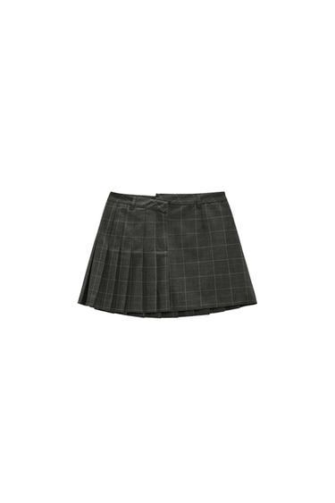 BOX PLEAT MINI SKIRT