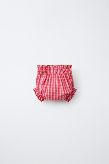 GINGHAM UNDERWEAR — Red 2