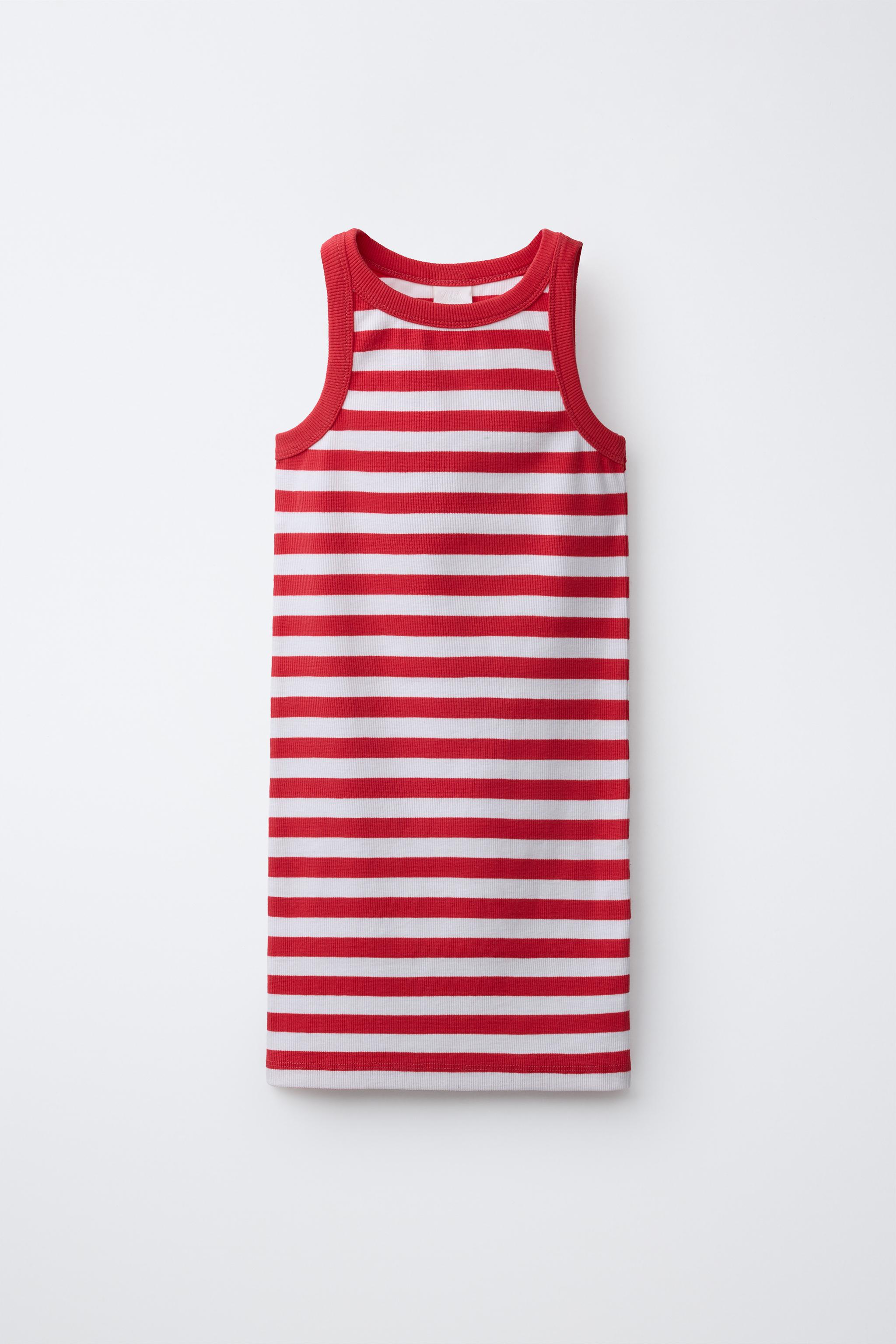 EMBROIDERED RIB DRESS