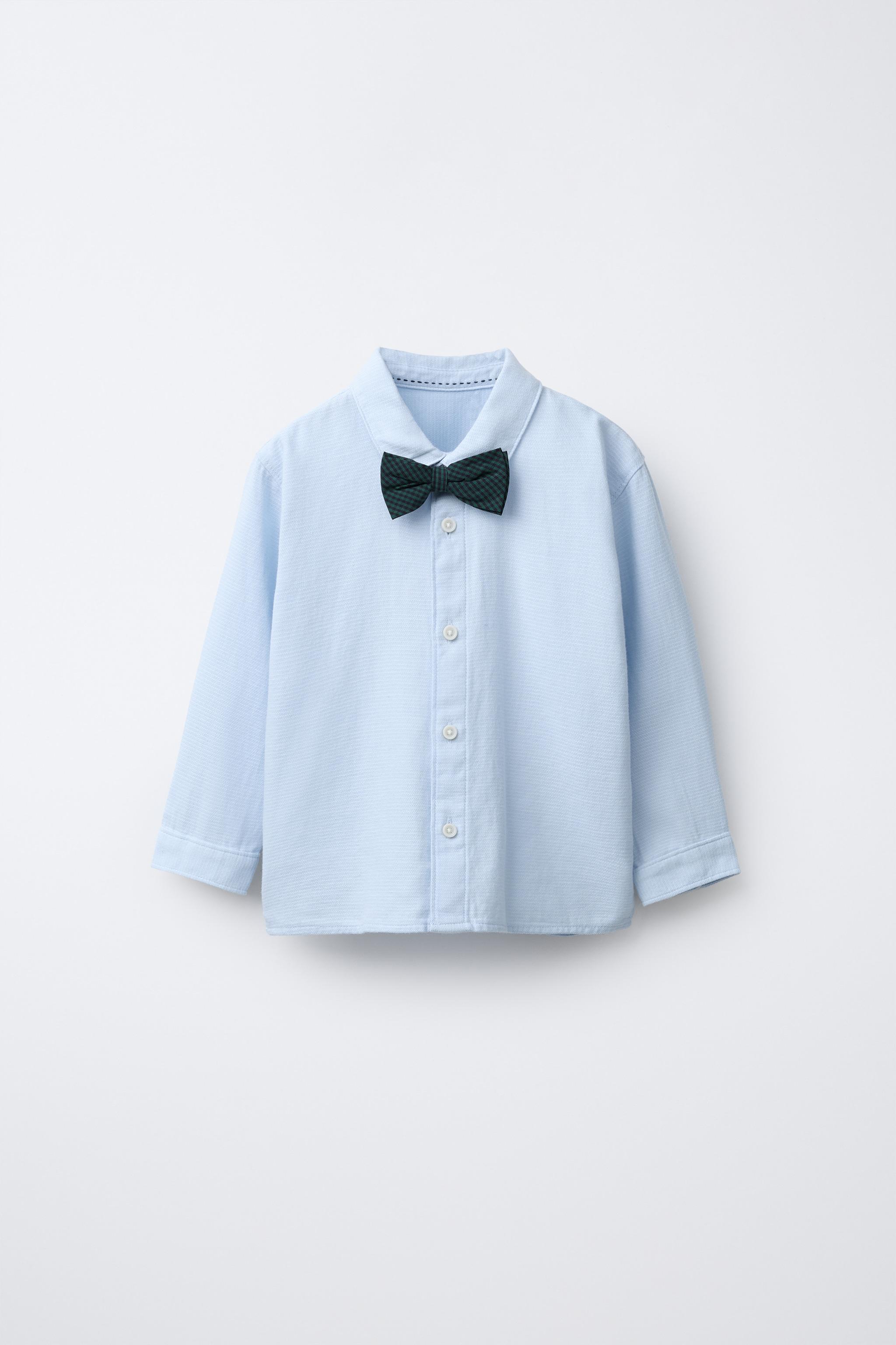 DETACHABLE BOW TIE SHIRT