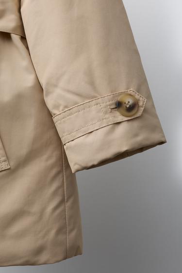 QUILTED TRENCH COAT WITH BELT - Sand by Zara - Image 5